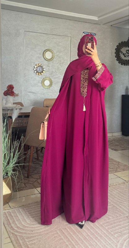 🌹 كسوة ثوب كريب روزا 🌹