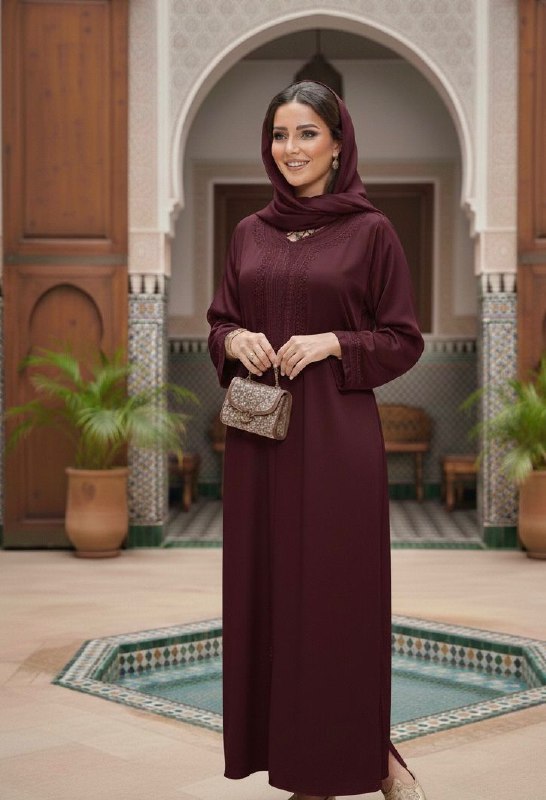 🌹 قفطان ثوب موبرة مرايا🌹
